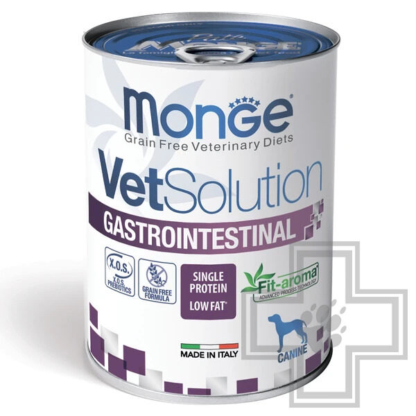 Monge VetSolution Dog Gastrointestinal Консервы-диета для собак всех пород при заболеваниях ЖКТ Monge VetSolution Dog Gastrointestinal Консервы-диета для собак всех пород при заболеваниях ЖКТ