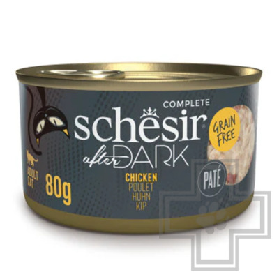 Schesir After Dark Консервы для взрослых кошек, паштет с курицей