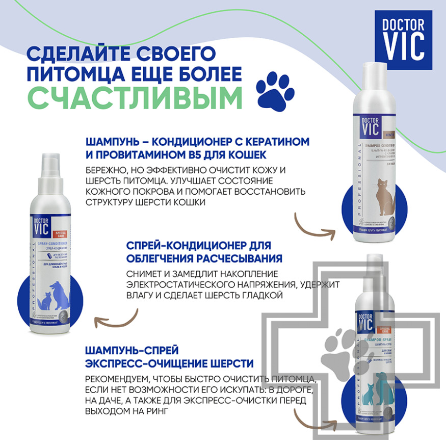 Doctor VIC Бальзам-маска с кератином и провитамином В5 для кошек