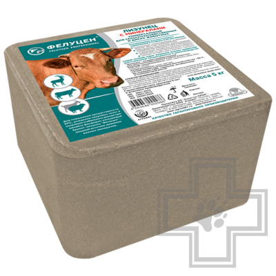 Фелуцен Минеральный лизунец под держатель для с/х и диких животных