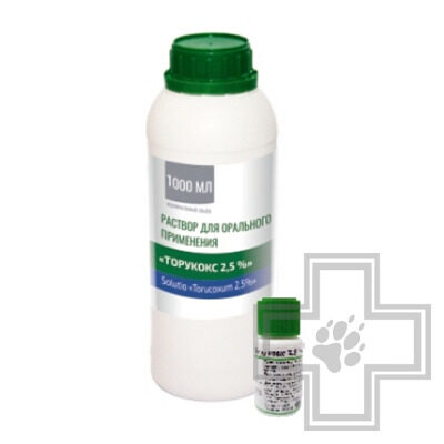 Торукокс 2,5% Противопаразитарный и противопротозойный препарат для кроликов и домашней птицы
