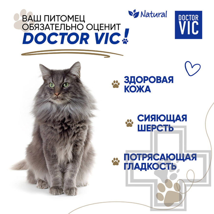 Doctor VIC Шампунь для кошек с протеинами шелка
