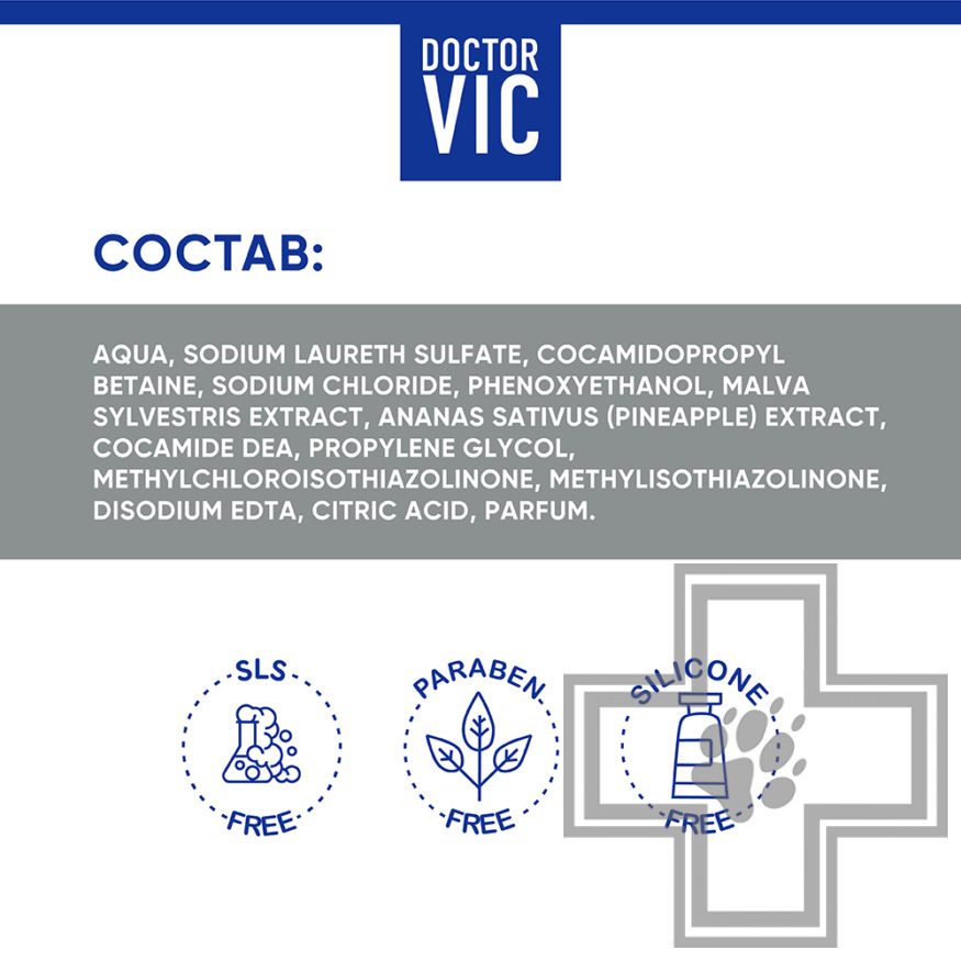 Doctor VIC Шампунь для жесткошерстных собак