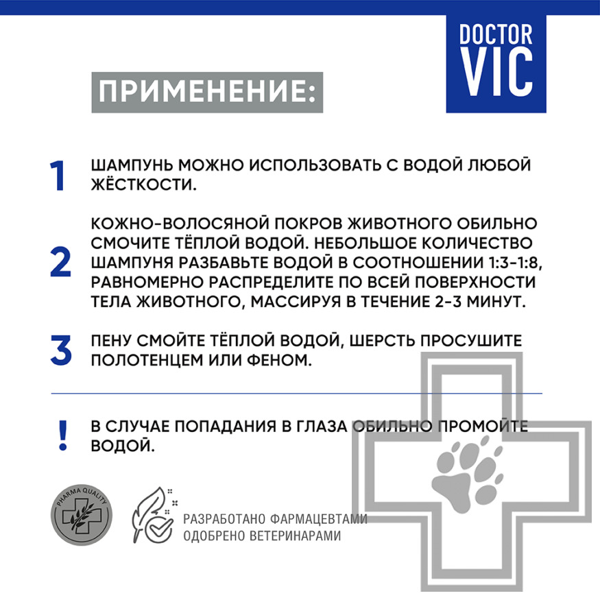 Doctor VIC Шампунь для жесткошерстных собак