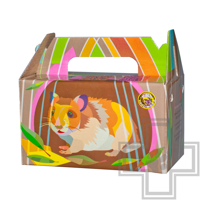 ВАКА Переноска картонная для хомяков и мышей