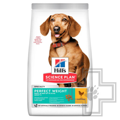 Hill's SP Perfect Weight Small Adult Корм для собак мелких пород склонных к набору веса, с курицей