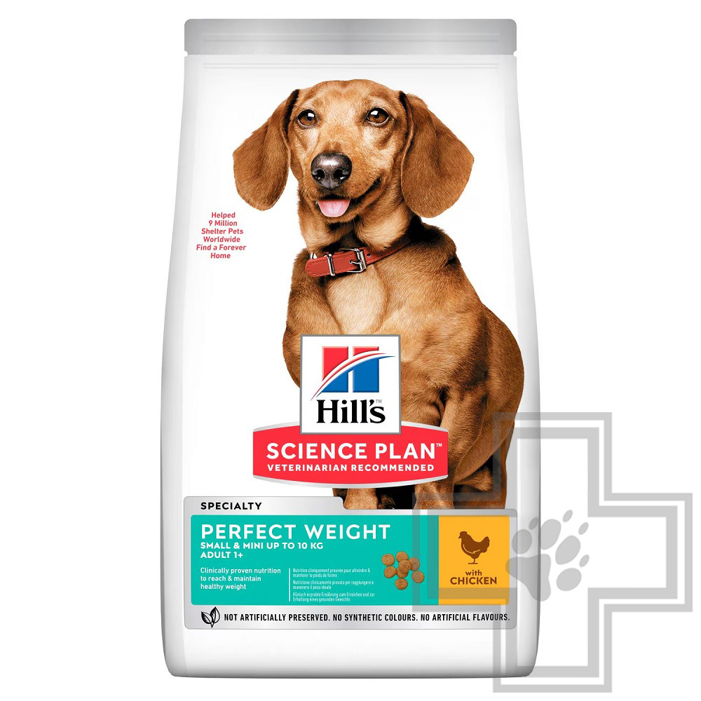 Hill's SP Perfect Weight Small Adult Корм для собак мелких пород склонных к набору веса, с курицей