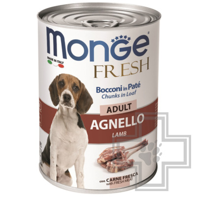 Monge Fresh Adult Консервы для взрослых собак всех пород, с ягненком