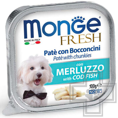 Monge Fresh Adult Консервы для взрослых собак всех пород, с треской