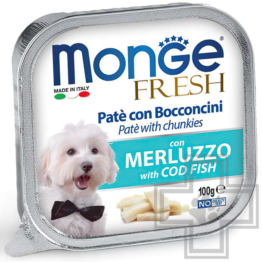 Monge Fresh Adult Консервы для взрослых собак всех пород, с треской