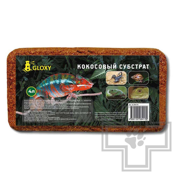 GLOXY Субстрат кокосовый для влажных террариумов
