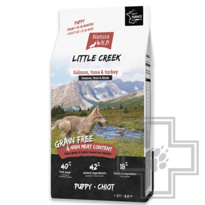Natura Wild Little Creek Корм для щенков всех пород, с лососем, тунцом и индейкой