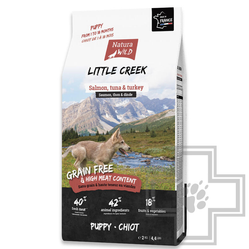 Natura Wild Little Creek Корм для щенков всех пород, с лососем, тунцом и индейкой