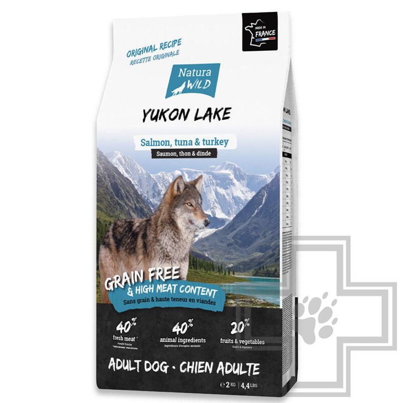 Natura Wild Yukon Lake Корм для взрослых собак всех пород, с лососем, тунцом и индейкой
