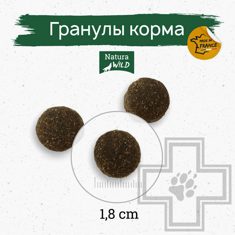 Natura Wild North Country Корм для взрослых собак для контроля веса, с курицей, уткой и индейкой