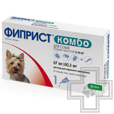 Фиприст Комбо Капли на холку от блох и клещей для собак