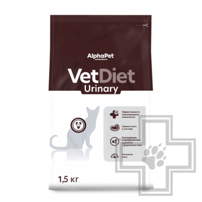 AlphaPet Vet Diet Urinary Корм-диета для взрослых кошек при заболеваниях мочевыводящих путей
