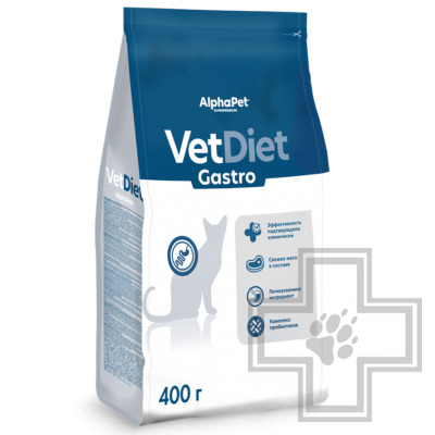 AlphaPet Vet Diet Gastro Корм-диета для взрослых кошек при расстройствах пищеварения