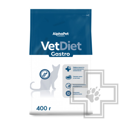 AlphaPet Vet Diet Gastro Корм-диета для взрослых кошек при расстройствах пищеварения