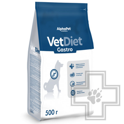 AlphaPet Vet Diet Gastro Корм-диета для взрослых собак при расстройствах пищеварения