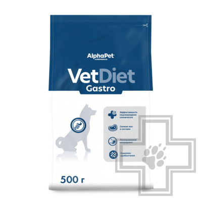 AlphaPet Vet Diet Gastro Корм-диета для взрослых собак при расстройствах пищеварения