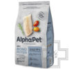 AlphaPet Superpremium MONOPROTEIN Корм для взрослых собак мелких пород, с белой рыбой