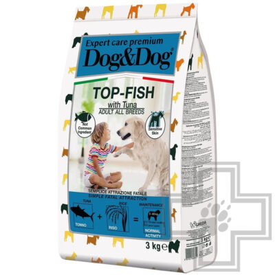 Dog&Dog Expert Premium Top-Fish Корм для взрослых собак всех пород, с рыбой