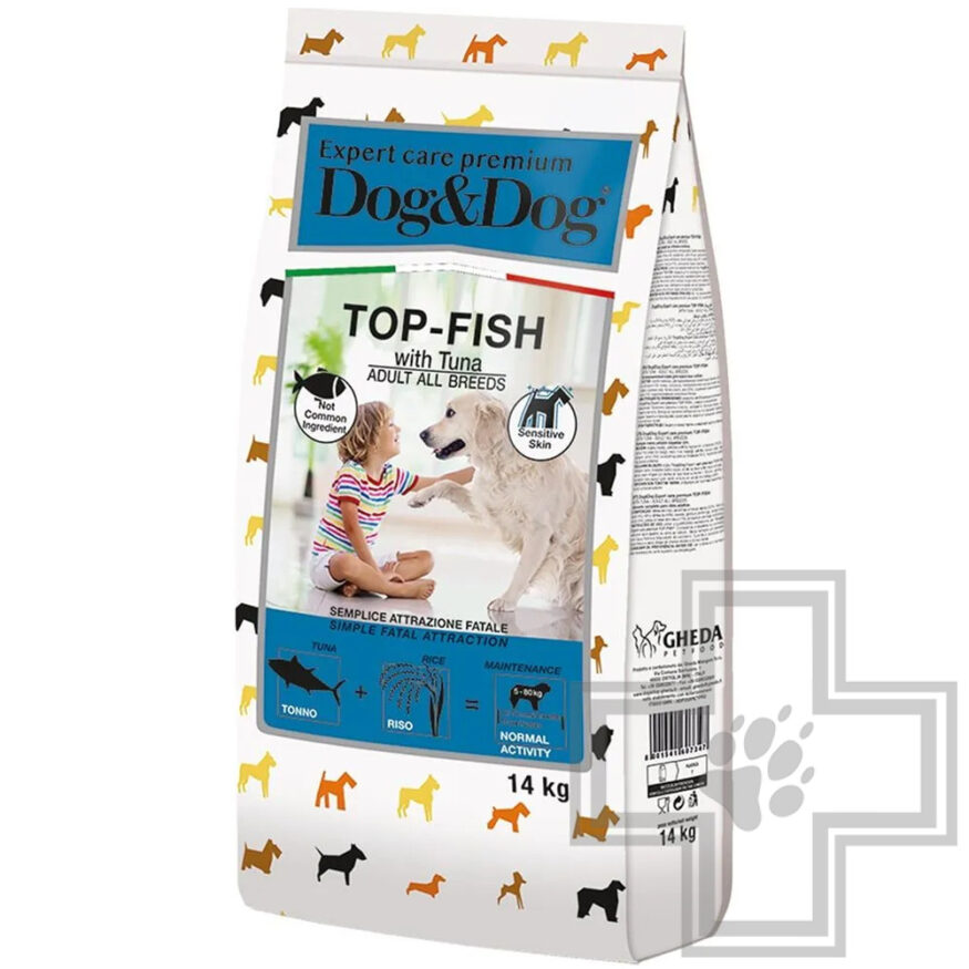 Dog&Dog Expert Premium Top-Fish Корм для взрослых собак всех пород, с рыбой