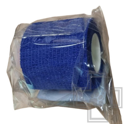 VETЗАБОТА Бинт ветеринарный самофиксирующийся горький, синий