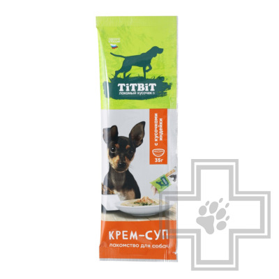 TiTBiT Крем-суп для собак, с кусочками индейки