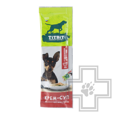 TiTBiT Крем-суп для собак, с кусочками телятины