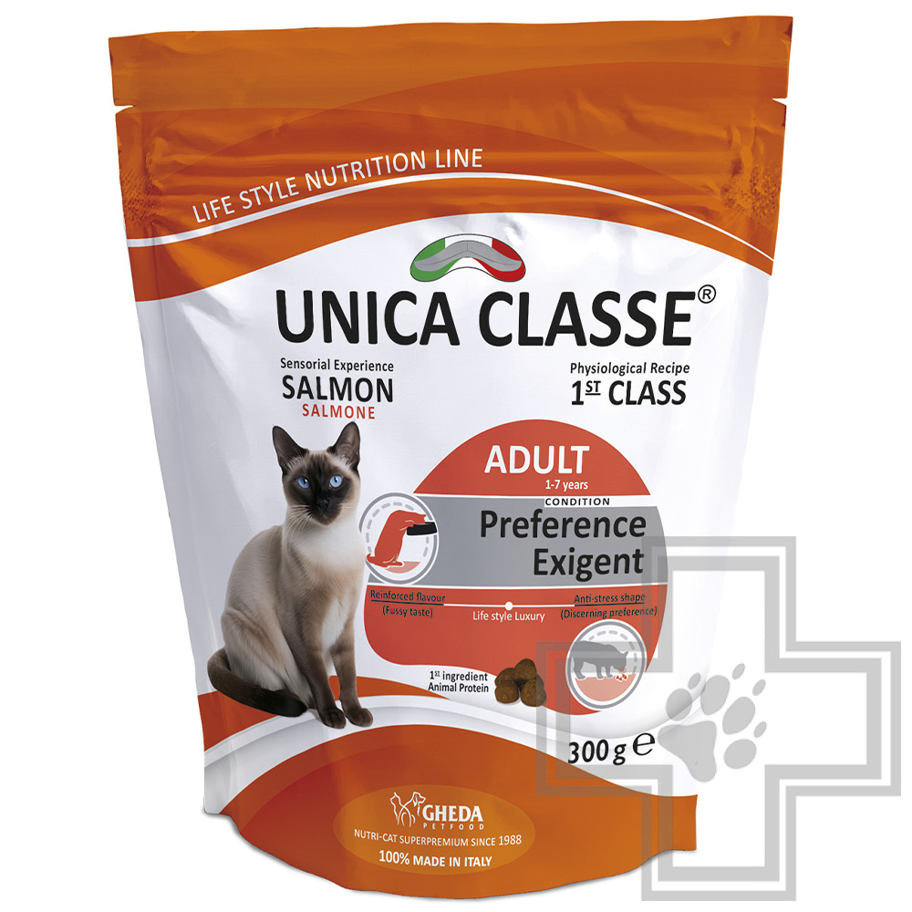 Unica Classe ADULT Preference Exigent Корм для привередливых взрослых кошек, с лососем