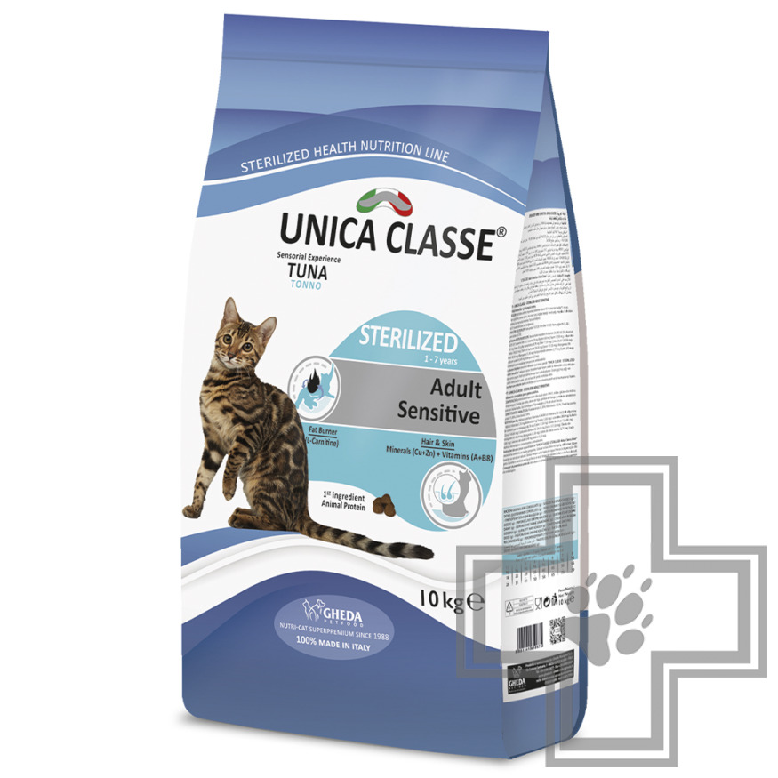 Unica Classe STERILIZED Adult Sensitive Корм для взрослых стерилизованных кошек, с тунцом
