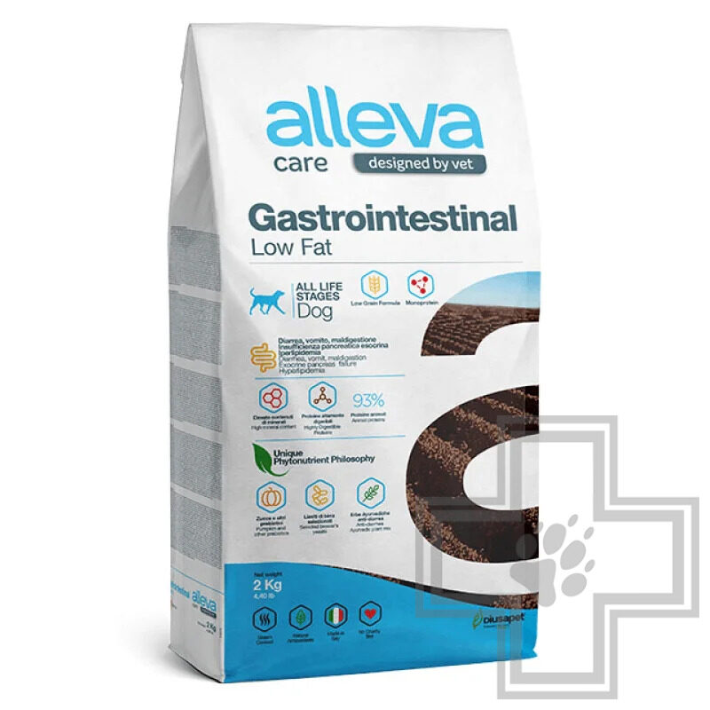 Alleva Care Gastrointestinal Low Fat Корм-диета для собак при заболеваниях ЖКТ