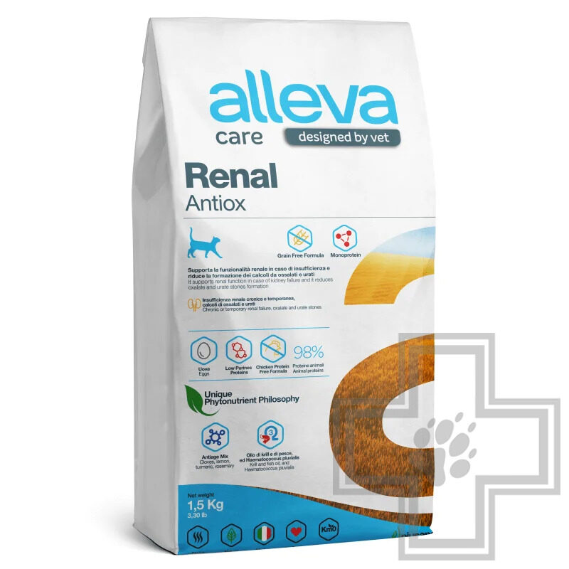 Alleva Care Renal Antiox Корм-диета для кошек для поддержания работы почек