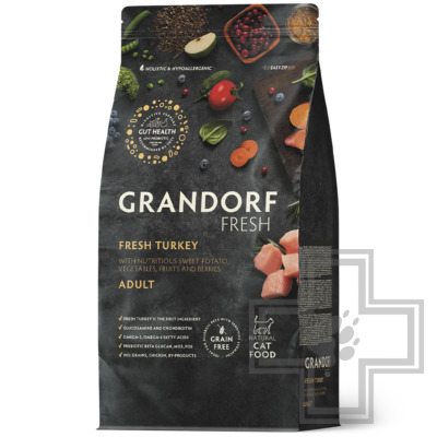 Grandorf Fresh Корм для взрослых кошек, с индейкой и бататом