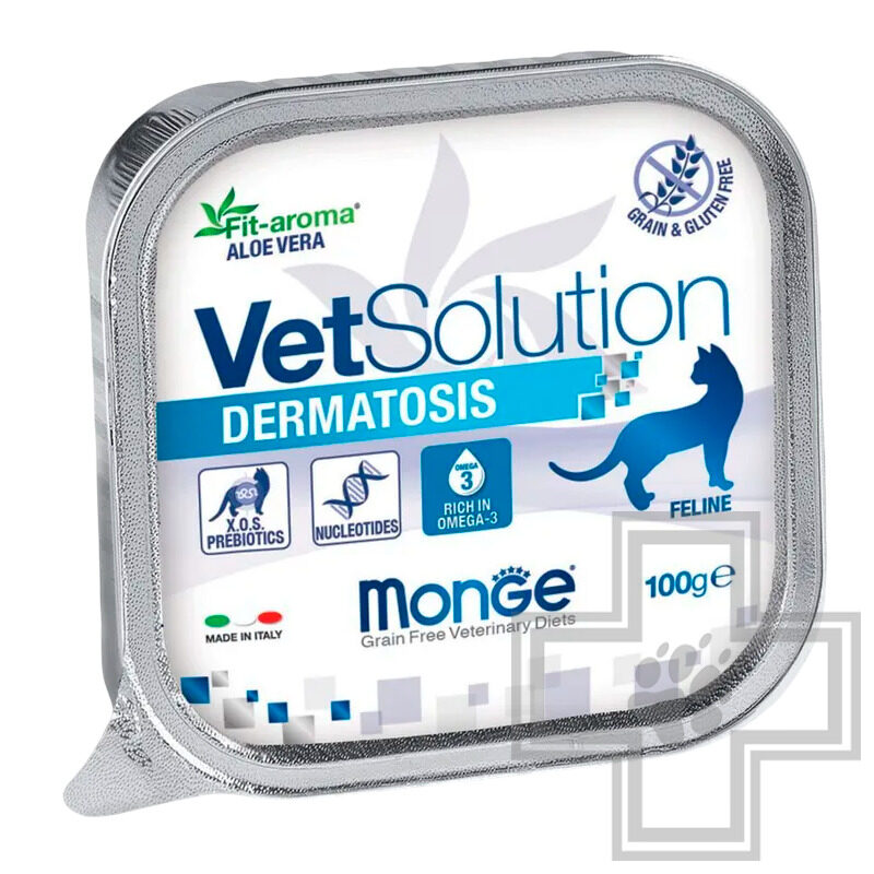 Monge VetSolution Dermatosis Консервы-диета для кошек с заболеваниями кожи