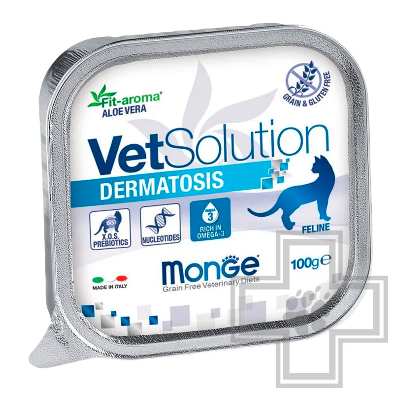 Monge VetSolution Dermatosis Консервы-диета для кошек с заболеваниями кожи