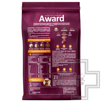 AWARD Urinary Корм для взрослых кошек для профилактики МКБ, с курицей