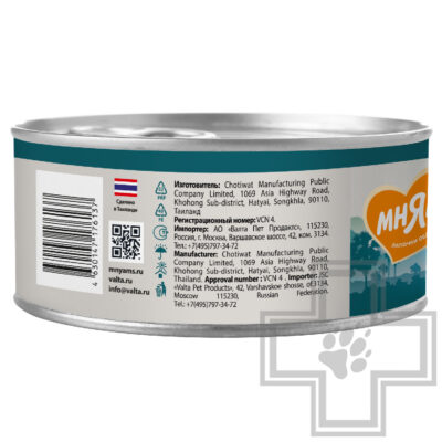 Мнямс Деликатес Консервы для кошек, с курицей и уткой в желе