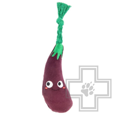 Mr.Kranch Игрушка мягкая "Баклажан" для собак мелких пород