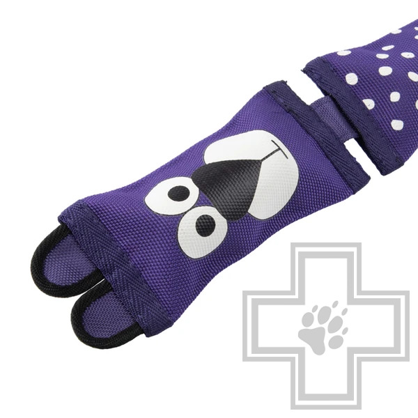 Mr.Kranch Игрушка из пожарного шланга "Медвежонок" для собак, фиолетовая