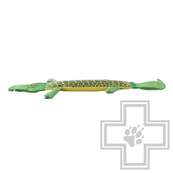 Mr.Kranch Игрушка из пожарного шланга "Крокодил" с пищалкой для собак, зеленая Mr.Kranch Игрушка из пожарного шланга "Крокодил" с пищалкой для собак, зеленая