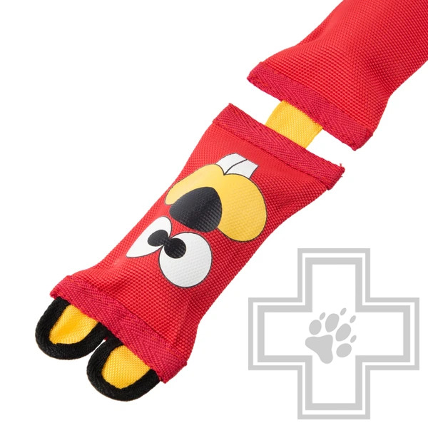 Mr.Kranch Игрушка из пожарного шланга "Бобер" для собак, красная