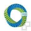 Mr.Kranch Плетеное кольцо-спираль для собак, зеленое