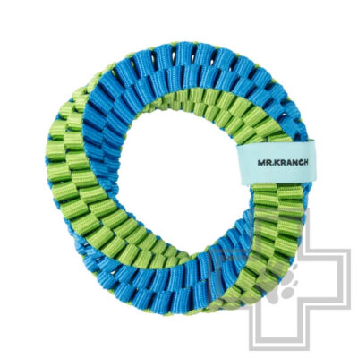 Mr.Kranch Плетеное кольцо-спираль для собак, зеленое