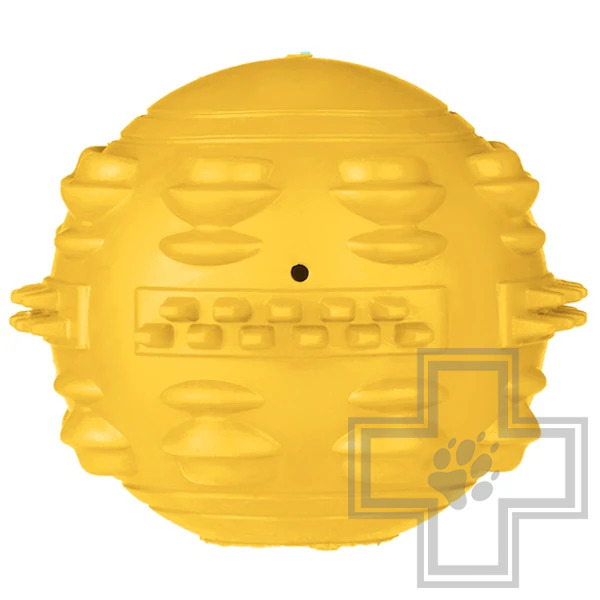 Mr.Kranch Мяч с ароматом сливок для собак, желтый