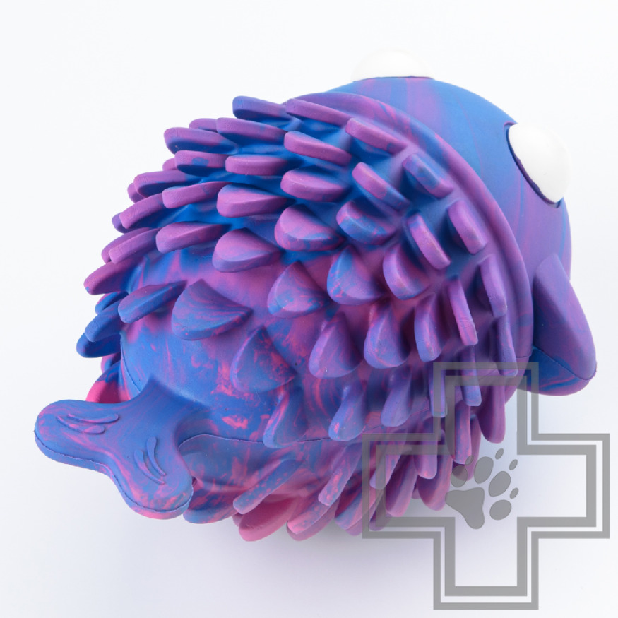 Mr.Kranch Игрушка резиновая "Рыба-ерш" не ароматизированная для собак, разноцветная Mr.Kranch Игрушка резиновая "Рыба-ерш" не ароматизированная для собак, разноцветная