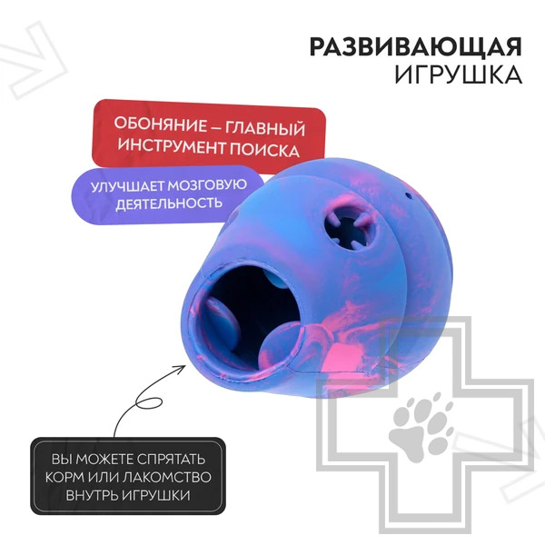 Mr.Kranch Игрушка не ароматизированная для собак, разноцветная