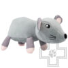 Mr.Kranch Игрушка плюшевая "Мышь" для собак, серая